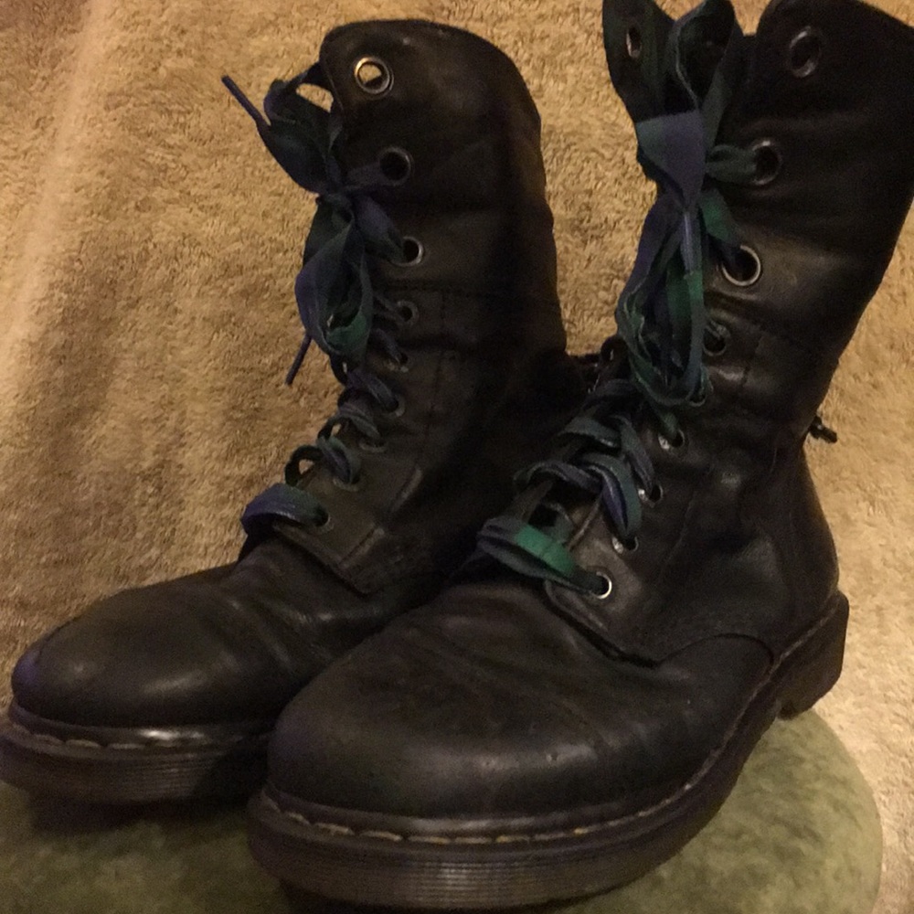 Dr Martens Aimilie Fold-Over Combat Boots Size 9